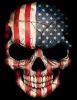 American skull diamond painting
