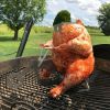 Chicken Stand Beer Funny American Motorcycle BBQ Steel Rack