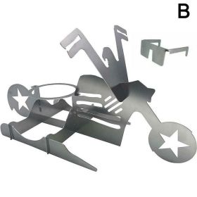 Chicken Stand Beer Funny American Motorcycle BBQ Steel Rack